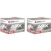 AgfaPhoto Confezione da 2 pellicole Agfaphoto APX100 Professional 135-36 B&W -