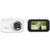 Kivivaka per mini fotocamera portachiavi con video HD 1080p, display da 1,47, porta di tipo C e cordino, per adolescenti e ragazzi, nero e bianco