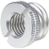 NovelGoal Vite di conversione universale in alluminio da 1/4 3/8 femmina a 5/8 filettatura maschio 5/8-11 per treppiede DSLR 5/8-27 per adattatore microfono supporto microfono (argento, 3/8 tipo B)
