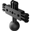 JINQIGG Tre sistemi di alluminio della macchina fotografica flessibile di progettazione 3Slot metallo Live staffa per fotografia professionale Gear Camera Mount