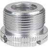 FEICHAO D18 1/4-20 3/8-16 femmina a 5/8-27 * 9 5/8-11 * 9 vite maschio con fori laterali rinforzati vite di conversione per fotocamera treppiede cardanico accessori di conversione (1 pz, argento