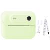 Plyisty Fotocamera di Stampa Istantanea, Fotocamera Digitale da 48 MP, Video HD 1080p, Zoom 6x, 20 Frame, 5 Filtri, Mp3, Giochi, Supporto Fino a 128 GB, Camma Carina per Ragazzi (GREEN)