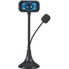 Wlauqueta Videocamera Web USB ad Alta Definizione Webcam 4 LED Web Cam con MIC Desktop per Skype Computer Portatile