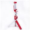 SCRUBY 2021 4 in 1 Bluetooth Selfie Stick Treppiede Selfie Stick con telecomando wireless e treppiede (rosso)