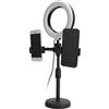 Plyisty Luce Ad Anello A Led da 6 Pollici Con Supporto, Luci di Riempimento per Selfie Con Alimentatore USB Dimmarabile, per Trasmissioni Live Multittaforma, Streaming Live, Trucco