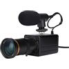 Generic Fotocamera HD 4K Videocamera Computer Webcam USB 10X Zoom Ottico Messa a fuoco manuale Auto Esposizione Compensazione Compensabile con Finestra XP/7/10 Linux Android Plug & Play con Microfono per la
