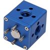 Eonvic Adattatore per staffa quadrata da 3/8, 25 mm, maniglia quadrata rimovibile, estensione pannello laterale, kit per trasmissione immagini Vaxis fotocamera ARRI RED (blu)