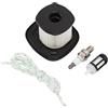 ERYUE Kit di Candele per Filtro Dell'aria del Ventilatore, Filtro del Carburante, Set di Filtri Efficienti per SH86 SH86C BG86CE BG86Z BG86CEZ, Facile Installazione Giardinieri