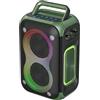 Vroomoto Altoparlante Wireless RGB Portatile Ad Alta Potenza da 60 W con Tracolla, Batteria da 8000 MAh, Suono Coinvolgente, per Casa/feste/all'aperto (Verde)