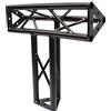 Cablematic Triangolare traliccio 150 millimetri in alluminio nero collegamento triplo T4