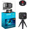 SXFJF Action Camera, 4K Impermeabile (100 Piedi) Videocamera Wifi 2.4G Telecomando Ultra HD 14MP Schermo LCD Da 2,0 Pollici Videocamera Sportiva Stabilizzazione Live Streaming