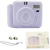 Fesjoy Fotocamera a Pellicola Istantanea, Fascino retrò, Flash Automatico, Stampa 62 X 46 Mm, per Viaggi di Studenti, Fotografia All'aperto