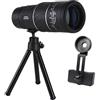 Veemoon Monocolo Compatto e Portatile Per Osservazione All Aperto Strumento Per Birdwatching Campeggio e Escursionismo Con Supporto Smartphone e Treppiede Inclusi