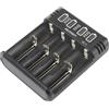VOLTCRAFT NiMH VOLTCRAFT BC4 - Caricabatterie per batterie rotonde agli ioni di litio