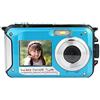 YFDGD Fotocamera Digitale Subacquea Da 10 Piedi Videocamera Fotografica Impermeabile IP68 Estiva 48MP 2.7K Telecamere D'azione Con Autoscatto A Doppio Schermo Scatta Nitida Fluida(NO TF Card,Blue)