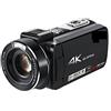 DMETE Videocamera Videocamera 4K Vlog Zoom ottico 10X Full HD Camaras Blog Riprese Regalo per principianti(Standard)