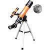 YangRy Telescopes, Travel Telescope with Finder Scope, 50mm Opening 360mm Focal Length Astronomical Breaking Telescope for Kids Beginners YangRy