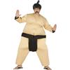 FIESTAS GUIRCA | Costume da Lottatore di Sumo Adulto (52-54/L) - Tunica - Costumi di Sport e Cultura Asiatica per Halloween, Carnevale e Feste in Maschera - Ideale per Uomini - Naturale e Nero