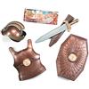 Bristol Novelty Ba526 Armatura Romana, Costume per Bambini, 1 Pezzo, Marrone, Taglia Unica Halloween