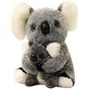 KUKUShining Peluche Di Koala, Morbido E Coccoloso Con Un Piccolo Koala Cucciolo Ideale Come Regalo Di Compleanno O Decorazione(Gray)