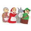 Generico Marionette Da - Marionette Da Con Narrazione Di Storie Ďa 9 Cm | Ḿarionette Đa Dita Educative Marionetta D́a Dita Di Animali Dei Cartoni Animati | 4 Pezzi Tra Cui Cappuccetto Per Decor