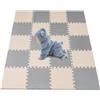 GREENSAPPIRE Tappeto Puzzle Bambini in Schiuma EVA - 20 Piastrelle 30x30 cm con Bordi, Tappetino da Gioco Atossico e Morbido, Ideale per Neonati, Gattonamento e Primi Passi
