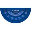 MTJ Tappeto da casinò Black Jack 140 x 70 cm, in neoprene jersey - Made in France (blu)