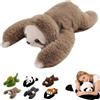 ActSo peluche ponderato,Weighted Stuffed Animal for Kids & Adults,The Panda Weighted Animal Plush,Hugging Pillow for Anxiety Relief&Sleep Support,Sloth Panda Koala Dinosaur Cuddly Toy(D,45cm)