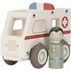 Little Dutch 2527 legno auto ambulanza - bianco