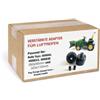 Generisch Peg Perego - Adattatore per pneumatici Rolly Toys 409860 e 409853 su John Deere Ground Force e Ground Loader - 2 adattatori per posteriore e 2 distanziatori anteriori - dai 3 anni - Outdoor - Metallo