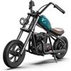 HYPER GOGO Challenger 12 Motocicletta elettrica per bambini, Moto Elettrica con Motore 160W, Modalità di Velocità 8/12/16 KMH, Pneumatici pieni da 12, Fino a 60 minuti di corsa continua per bambini