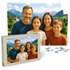 MyPuzzle.com MyPuzzle Puzzle personalizzato con la tua foto - 1000/500/200/100 pezzi: Crea il tuo puzzle fotografico individuale per compleanni, Festa della Mamma, San Valentino, ecc. - 500 Pezzi (Orizzontale).