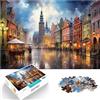 SYUNFEI Puzzle colorato di Cracovia Città Vecchia 1000 pezzi per adulti a partire dai 14 anni in su, puzzle in legno, Scenic, 1000 pezzi (50 x 75 cm)