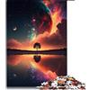CARGIS Puzzle da 1000 pezzi Puzzle da sogno surreale al tramonto per adulti Puzzle in legno Gioco impegnativo （Dimensioni 50x75 cm）