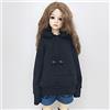 XiDonDon 30 cm/45 cm/60 cm Vestiti per Le Bambole 1/3 1/4 1/6 Accessori per Bambole BJD BJD SD Moda Fai da Te con Cappuccio Giocattoli Bambole Abbigliamento (Black,1/3)