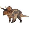 AMITD 1:35 Scale Nasutoceratops Figure Cretaceous Ceratopsidae PVC Animal Model Collection Static Simulation Wonderful Decoration Dinosaur Set Realistic Gift for Adult (Brown)