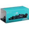 Burago Bburago B18-38081H Mercedes Hamilton 2023 F1 Auto con casco, Nero, 1:43