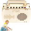 Genérico Kit elettronici per bambini, kit di costruzione radio in legno - Kit di costruzione elettronica per bambini educativi,Strumenti di esplorazione colorati, studenti che assemblano per princ