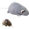 Generic Peluche a forma di topo paffuto, morbido e grande, peluche a forma di topo paffuto, per bambini e adulti, decorazione per la casa (grigio, 50 cm)
