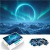 LKASGCBY Puzzle da 1000 pezzi per adolescenti Aurora boreale su un pianeta alieno Sfida difficile Attività divertenti a casa, regali di compleanno, regali di viaggio, 75x50cm