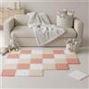 LittleTom 27 Pezzi Tappeto Gioco per Bambini in Piastrelle EVA 30x30 cm - Pavimento Morbido e Antiscivolo per Neonati - Superficie Puzzle Protettiva Ideale per la Cameretta dei Bimbi e Gioco a Terra