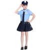 Generisch Costume da polizia, per bambini, costume da polizia, costume da polizia, con cappello della polizia, cintura, manette, accessori della polizia, costume deluxe, costume da poliziotto per