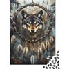 DHBANEIOK lupo Puzzle Impossible 1000 Pezzi Decorazione Per La Casa. Rilassamento E Intelligence Per Adulti E Ragazzi Da 14 Anni 1000pcs (75x50cm)
