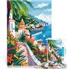 AITEXI puzzle 1000 pezzi per adulti Italia Arte Amalfi Giocattoli educativi per l'apprendimento Giochi per famiglie Regali di compleanno 52x38cm