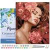 Figured'Art Dipingere con i Numeri con Telaio - Paint by Numbers Addormentata tra le Camelie, Passatempo per Adulti, Kit Completo, Hobby Creativi - Quadri fai da te 40x50cm Tela Già Incorniciata