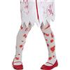 Funidelia | Calze da zombie insanguinato per bambina Morto vivente, Halloween, Horror - Accessori per bambini, accessorio per costume - Bianco