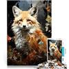 LKSDCBOT Puzzle da 2000 pezzi per adulti arte della volpe Fatto di carta，da 14 anni in su gioco di sfida unico Gioco educativo per compleanno e Natale。misurare：70x100cm/27.5x39.3pollice