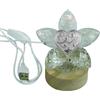 DLM Bomboniere DLM-A1487 Bomboniera Lampada a led cm 9x9x9 con icona a Cuore Albero della Vita su fiore in Cristallo brillante completa di scatola utile per Matrimonio Comunione Cresima Battesimo