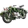 MagiDeal Modello di Motocicletta in 1:10, Modello di Motocicletta Sidecar pressofuso, di Creativo da Collezione per Bambini, Adulti, Ragazzi e, Verde