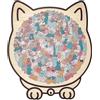 Vgvgaj Puzzle a Forma di Gatto con Supporto 135 Pezzi Colorati in Legno a Forma di Gatto Puzzle Irregolare Stimolante Puzzle Creativi per Amanti Gatti Puzzle Legno Di Gatti Di Colore Morandi